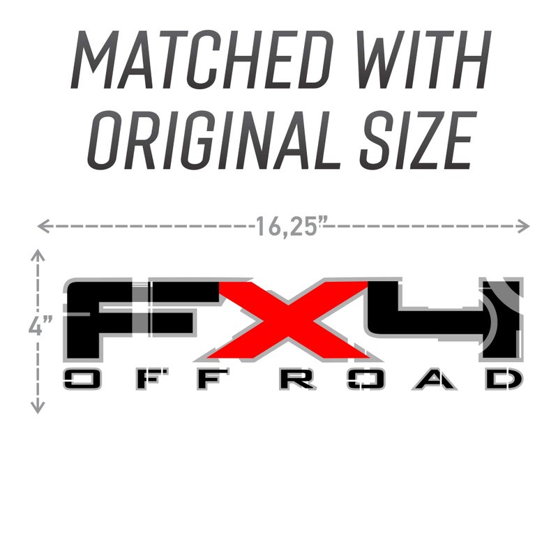 GOLD HOOK FX4 Red Decal Bedside Pearl Compatible with Ford F-150 2009 2010 2011 (Die-Cut (Peel & Stick)) - Image 5